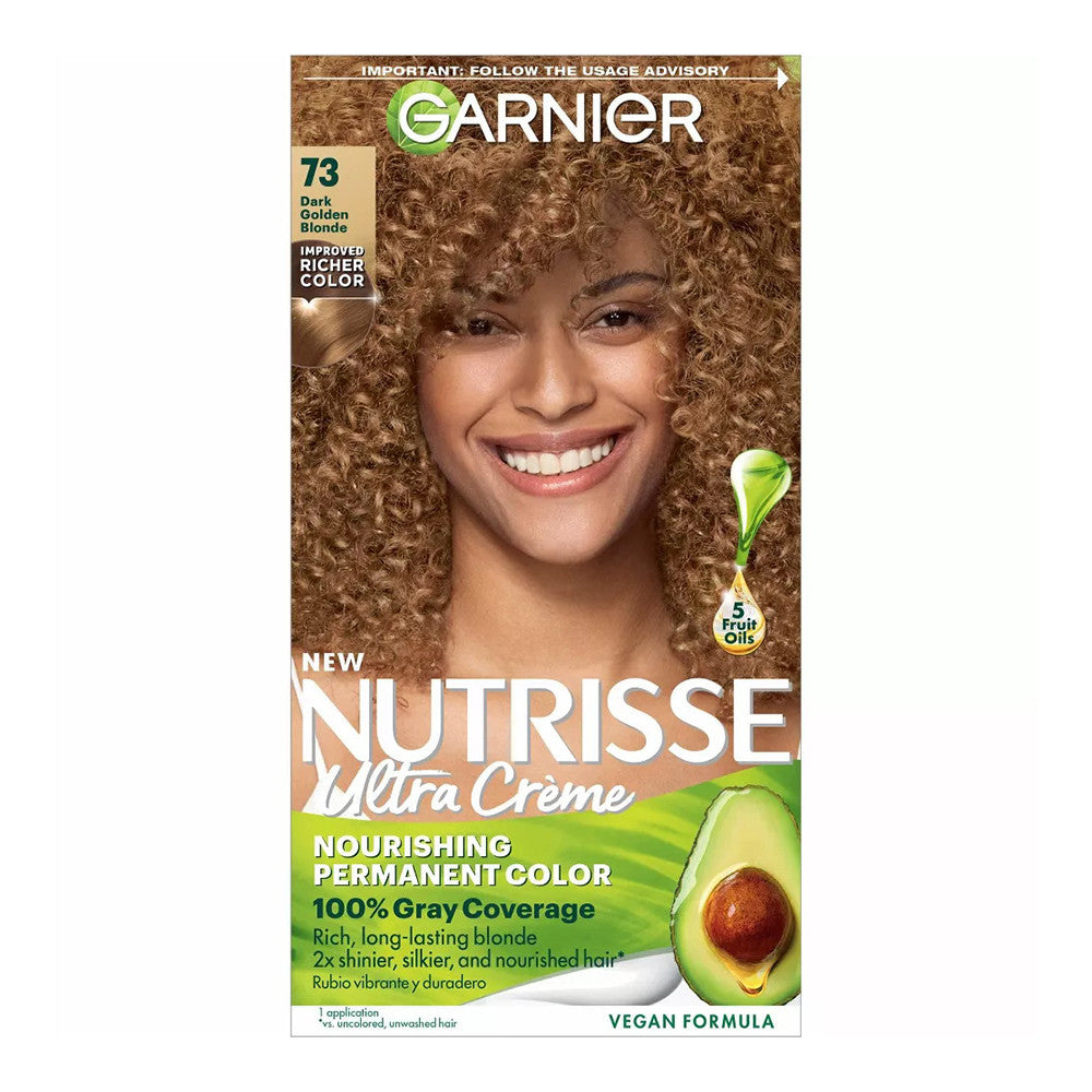 Garnier Nutrisse Permanent Creme Haircolor Dark Golden Blonde#73, 1 Ea